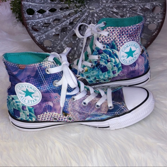 Converse Shoes - Converse All Star Digital Floral High Tops